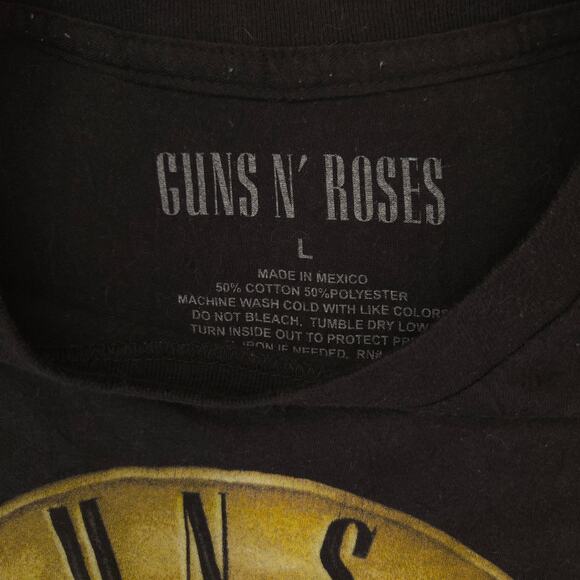 Guns N Roses Short Sleeve Graphic Band T Shirt Adult Mens Size Large L Black - Picture 3 of 9